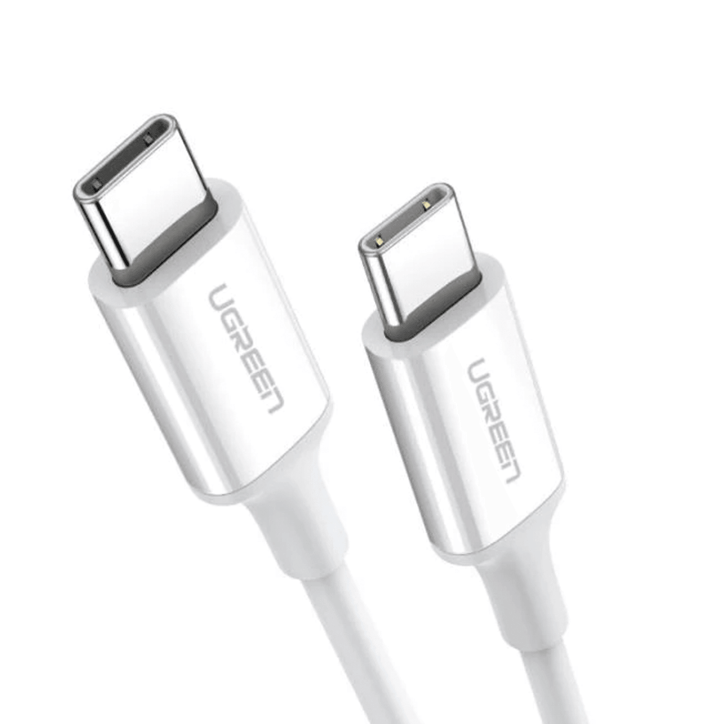 Cable USB-C a USB-C | 1 Metro | Carga Rápida de hasta 60W | Transferencia de datos de 480 Mbps | PD3.0 | QC 4.0/3.0/2.0 | FPC | AFC | Duradero y Flexible| Caja ABS | Cubierta de TPE | Color Blanco | 2 años de Garantía. - SayulitaWifi