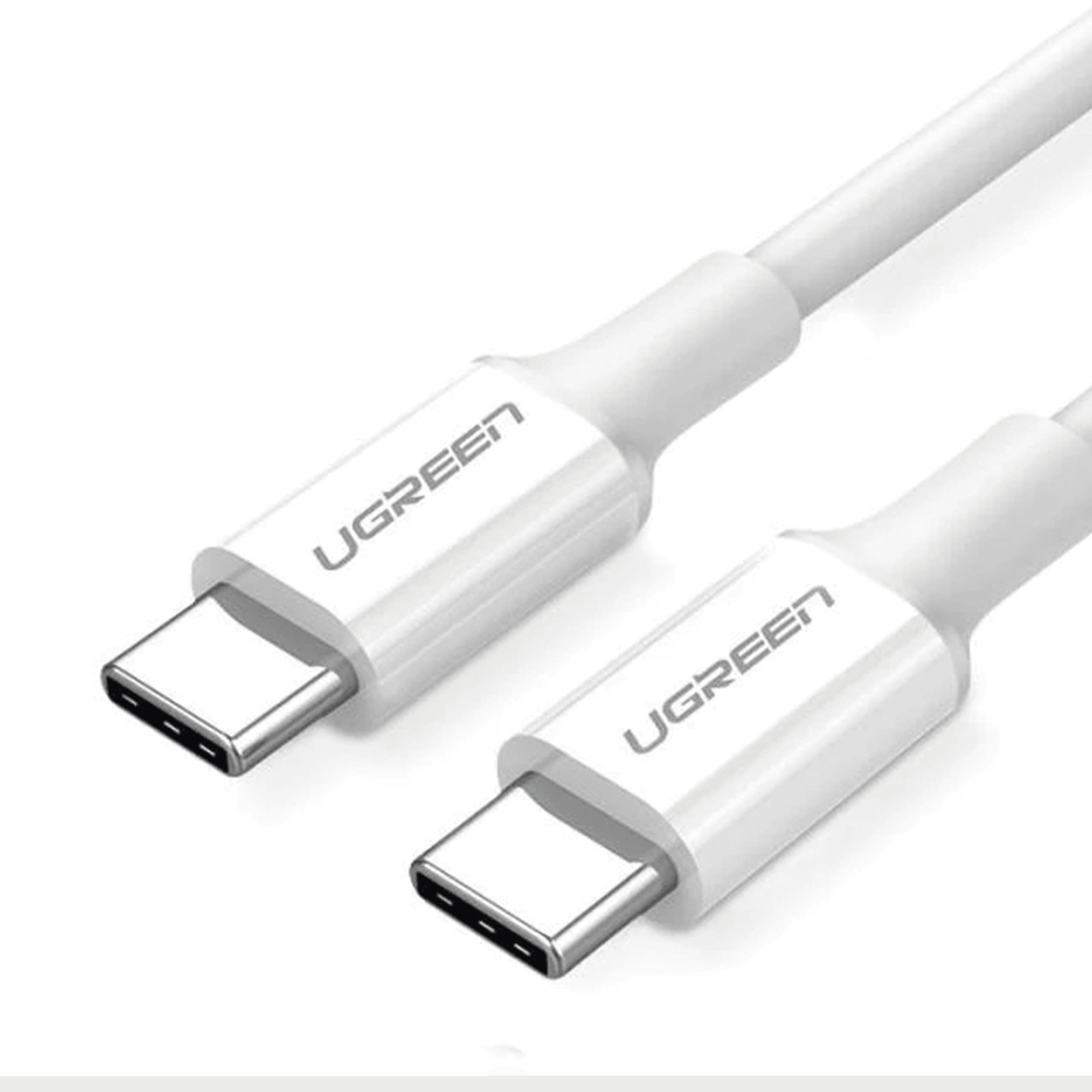 Cable USB-C a USB-C | 1 Metro | Carga Rápida de hasta 60W | Transferencia de datos de 480 Mbps | PD3.0 | QC 4.0/3.0/2.0 | FPC | AFC | Duradero y Flexible| Caja ABS | Cubierta de TPE | Color Blanco | 2 años de Garantía. - SayulitaWifi