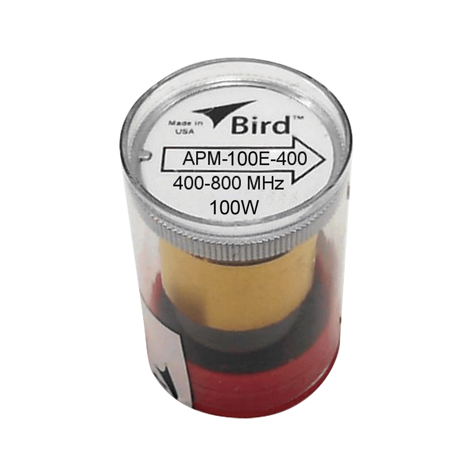 Elemento Plugin Bird 100E-400 — Watímetro De 0-100W, Rango 400-800 MHz, Para Medición De RF