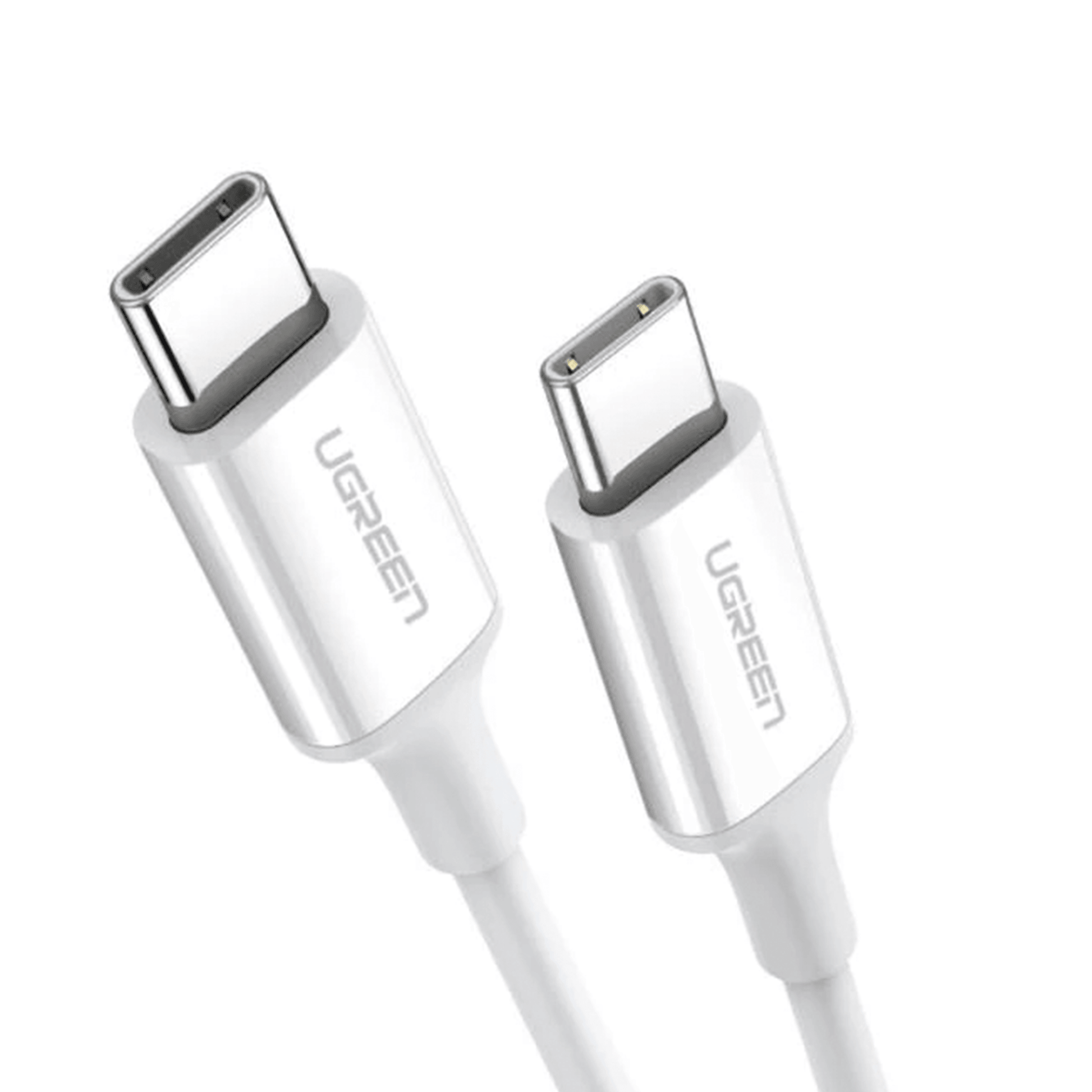 Cable USB-C a USB-C | 1 Metro | Carga Rápida de hasta 60W | Transferencia de datos de 480 Mbps | PD3.0 | QC 4.0/3.0/2.0 | FPC | AFC | Duradero y Flexible| Caja ABS | Cubierta de TPE | Color Blanco | 2 años de Garantía. - SayulitaWifi