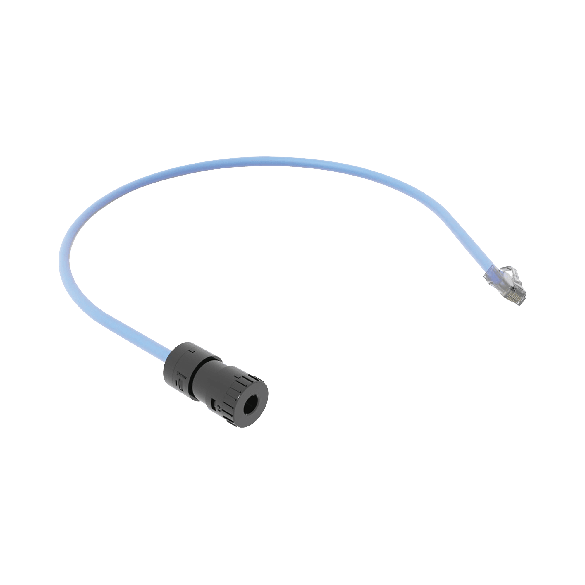 Cable de Conexión en Campo Jack a Plug RJ45, Categoría 6A, CMP (Plenum ...