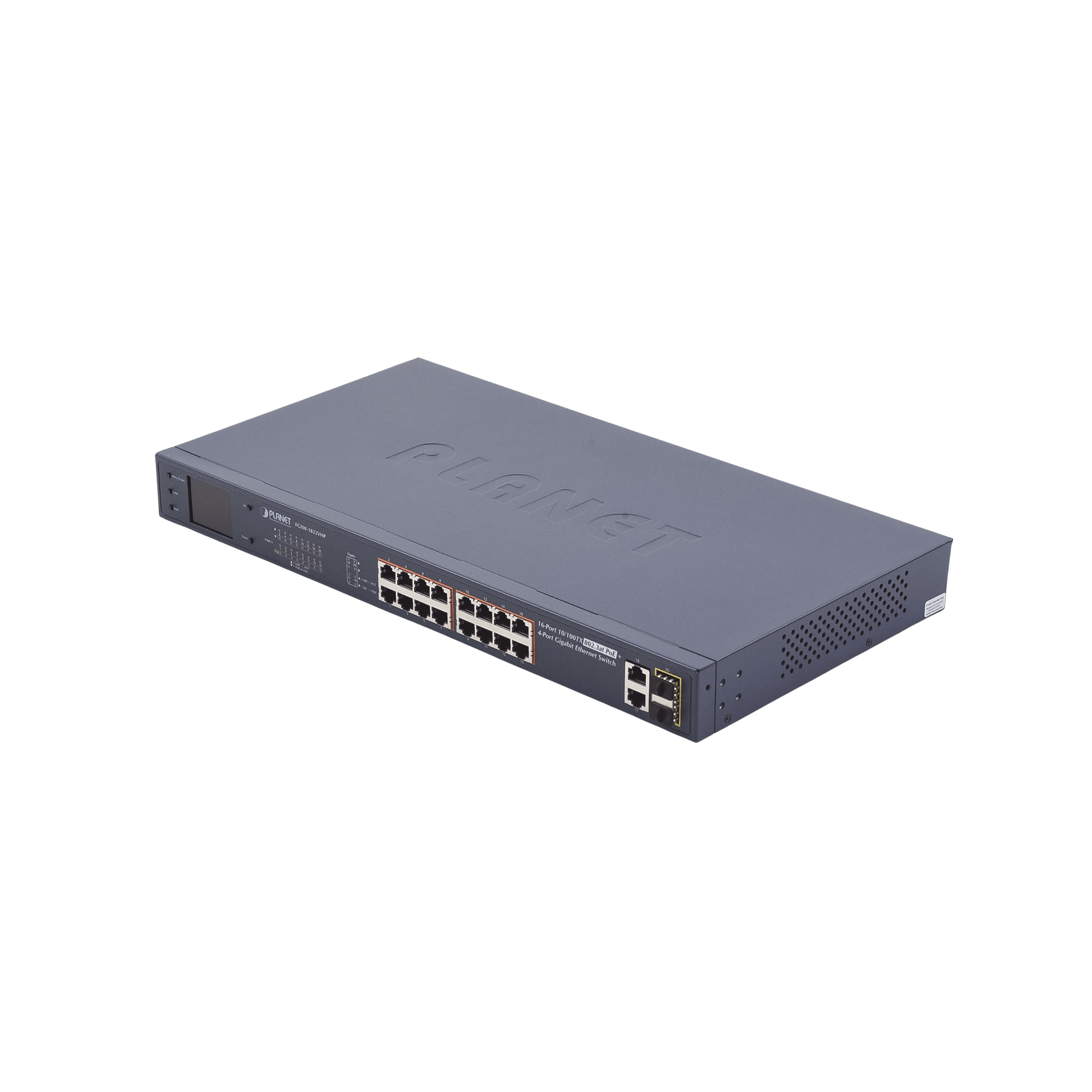 Switch no administrable PoE+ Extended, Aislamiento VLAN de 16 puertos ...