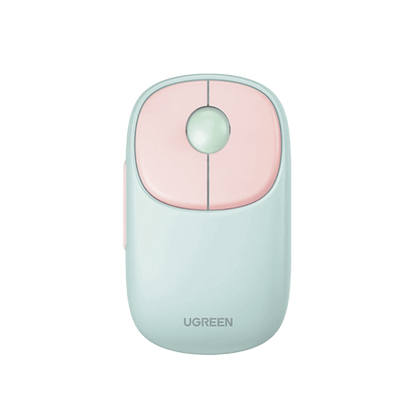 Mouse Inalámbrico FUN? / Recargable / 2.4G & Bluetooth / 4 Niveles de DPI / Clic Silencioso / Ergonómico / 5 Botones / Compatible con Windows, macOS 10.5, Android iOS Linux y Chrome OS / Color Rosa - SayulitaWifi