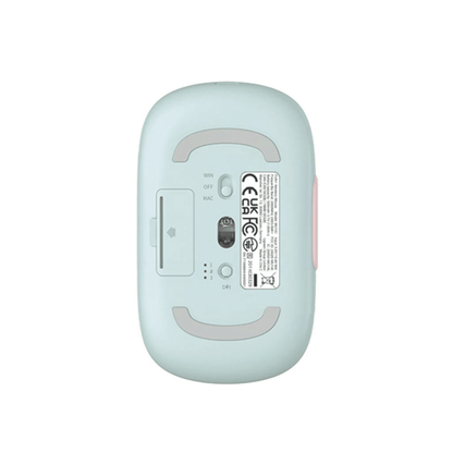 Mouse Inalámbrico FUN? / Recargable / 2.4G & Bluetooth / 4 Niveles de DPI / Clic Silencioso / Ergonómico / 5 Botones / Compatible con Windows, macOS 10.5, Android iOS Linux y Chrome OS / Color Rosa - SayulitaWifi