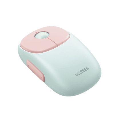 Mouse Inalámbrico FUN? / Recargable / 2.4G & Bluetooth / 4 Niveles de DPI / Clic Silencioso / Ergonómico / 5 Botones / Compatible con Windows, macOS 10.5, Android iOS Linux y Chrome OS / Color Rosa - SayulitaWifi