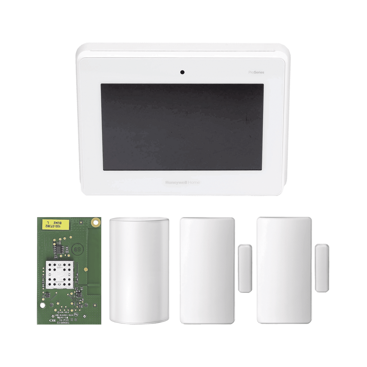 Kit de Panel de Alarma PROA7M con Sensor de Movimiento y 2 Contactos M ...