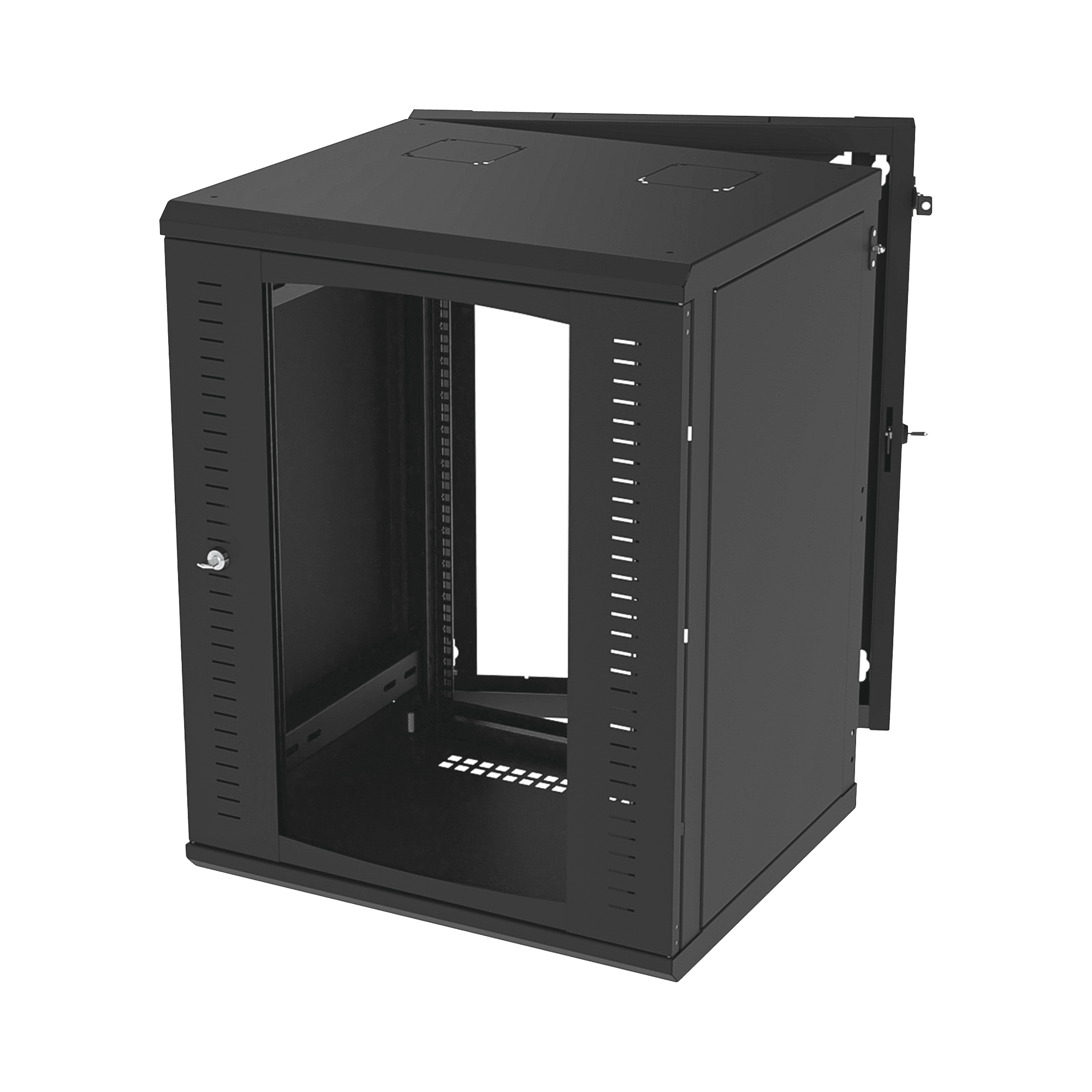 Gabinete Abatible de Pared (Con Marco Trasero) con Rack 19\